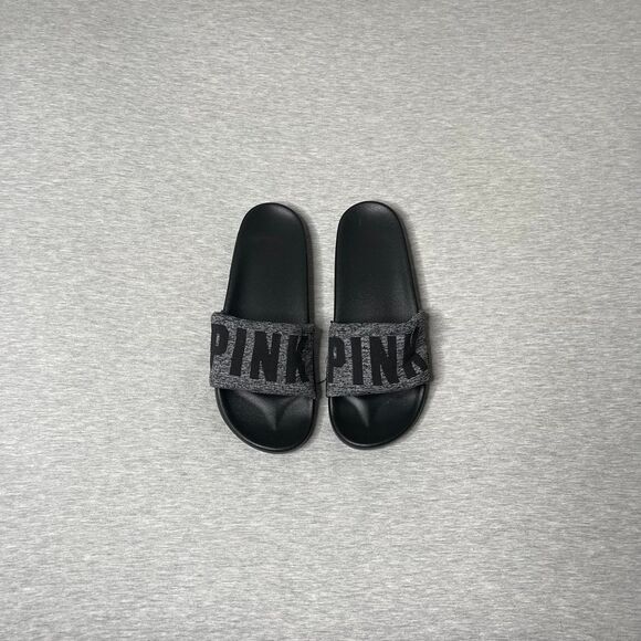 Victoria's Secret PINK Women’s Vintage Logo Stretch Sandal Slides - Picture 12 of 12